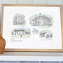 Personalised Retirement Gift Drawing Illustration, thumbnail 2 of 8