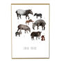 Candle Of Tapirs A4 Art Print, thumbnail 3 of 8