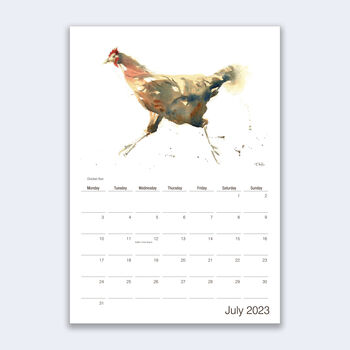 Bird Painting Calendar 2023, 4 of 6