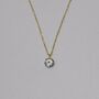 Sterling Silver Evil Eye Dainty Necklace, thumbnail 3 of 7
