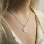 Sterling Silver Crown Chakra Pendant Necklace, thumbnail 1 of 7