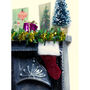 Miniature Fireplace 3D Christmas Card, thumbnail 7 of 8