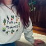 Plants Are My Therapy Embroidered Sweatshirt, thumbnail 2 of 5