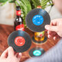 Personalised Vinyl Record Beer Mat Coasters, thumbnail 1 of 7
