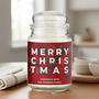 Personalised Merry Christmas Candle, thumbnail 1 of 8