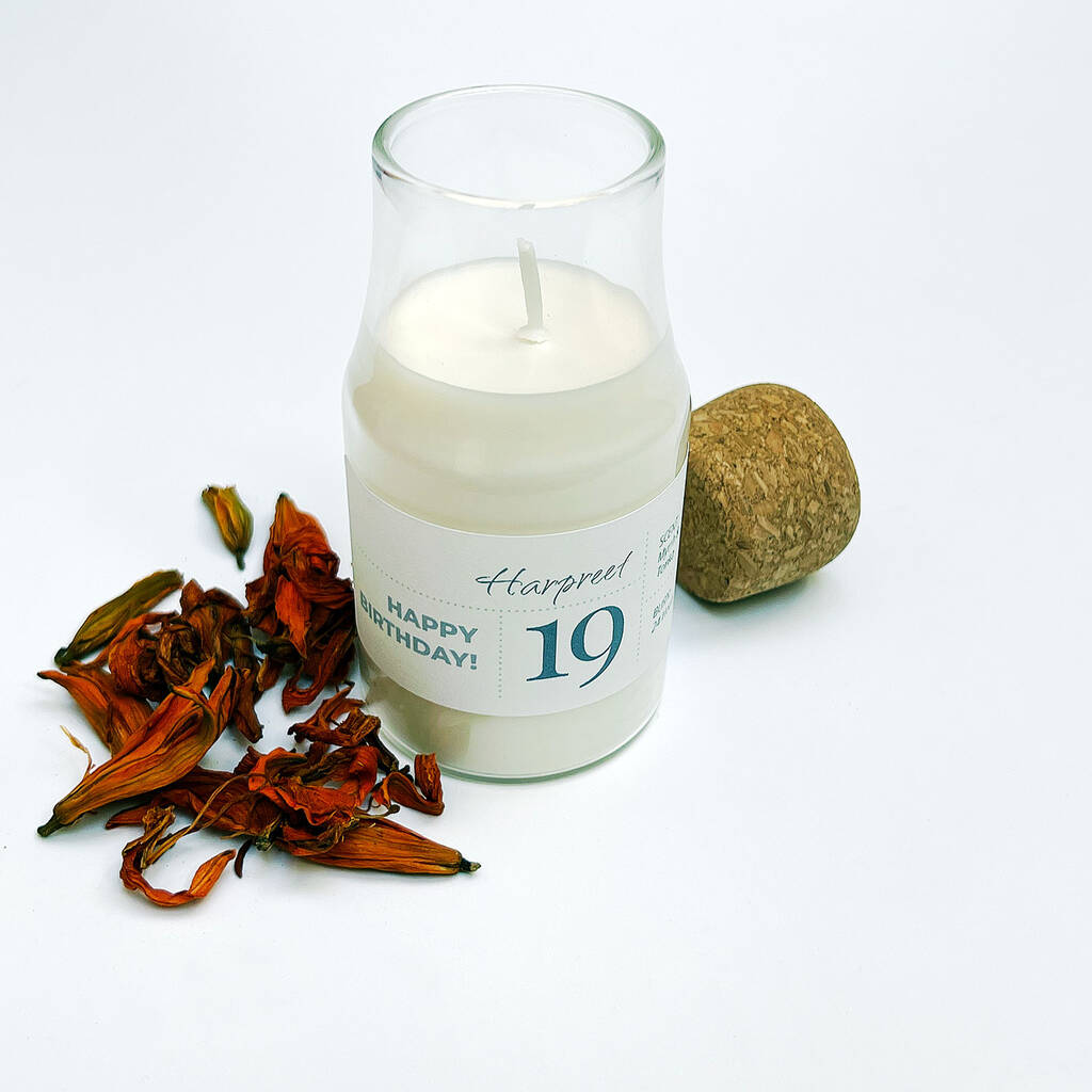 Personalised Birthday Candle Name And Age By Zesty Lemons