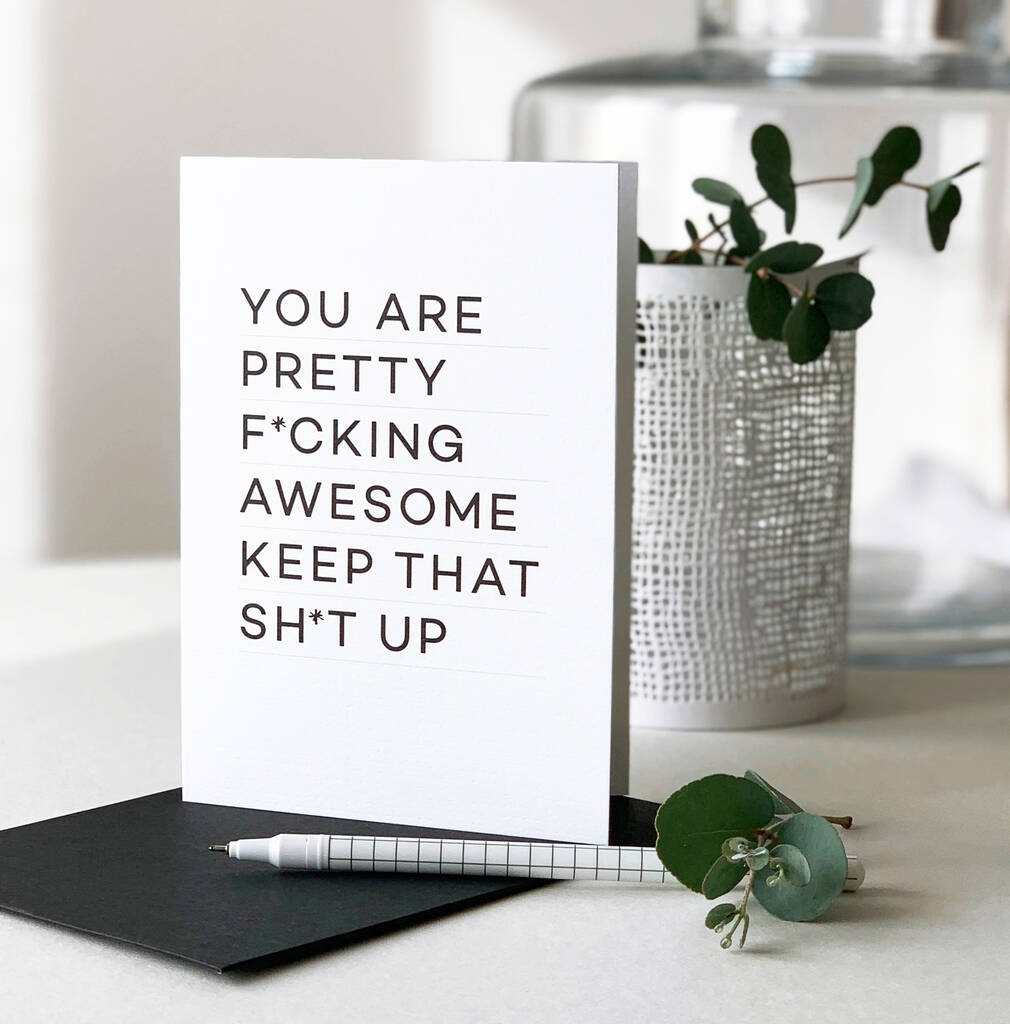 You Are Awesome Thank You Card, 1 of 8