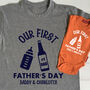 Personalised Our First Father's Day Bottle And Beer Set, thumbnail 2 of 9