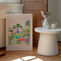 Gardener Art Print Flowers Gardening Scene Poster, thumbnail 7 of 9
