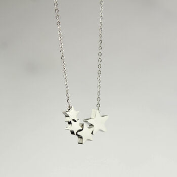 40th Birthday Stars Necklace, A Star For Every Decade, 5 of 7