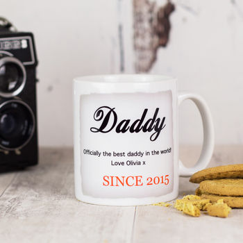 Personalised 'Daddy/Mummy Since…' Mug, 2 of 3