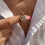 17th Birthday Silver Necklace Personalised Gift For Her, thumbnail 9 of 9