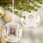 Personalised Christmas Photo Glass Dome Bauble, thumbnail 2 of 3