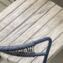 Iron And Rope Weaved Back Dining Chair, thumbnail 3 of 4