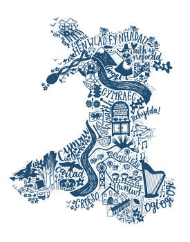Wales Map Print, 4 of 5