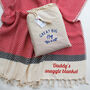 Personalised Cotton Sofa Throw, Gift For Christmas, thumbnail 10 of 12