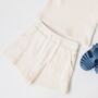 Children's Cream Waffle Two Piece Set, thumbnail 3 of 6