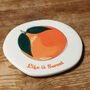 Personalised Fruit Organic Shape Coaster, thumbnail 4 of 6