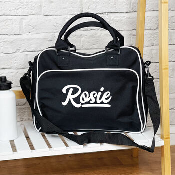 Personalised Dance Bag With Varisty Style Name, 4 of 4