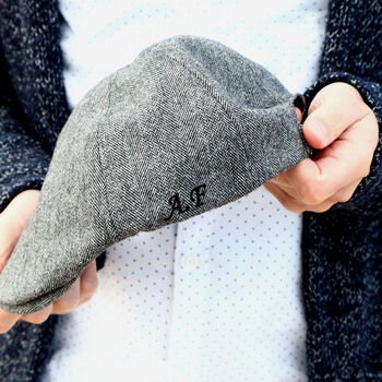 Personalised Secret Father's Day Message Flat Cap, 7 of 11