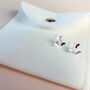 Sterling Silver Butterfly Cluster Stud Earrings, thumbnail 5 of 6