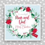 Mum And Dad Christmas Card Large, thumbnail 1 of 3