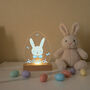Easter Egg Bunny LED Night Light With Name, thumbnail 6 of 8