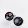 Cufflinks Real Flowers Leaves Hand Made 12mm, thumbnail 3 of 11
