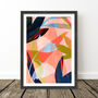 Large Abstract Flower Art Print, thumbnail 9 of 10