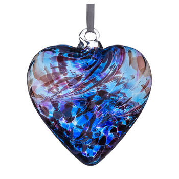 8cm Friendship Heart Stay Strong Purple And Blue, 2 of 2