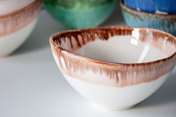 Porcelain Angled Large Bowl, Irregular Shape, 3 of 5