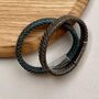Men's Leather Plaited Wide Bracelet, thumbnail 3 of 5