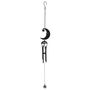 Black Crescent Moon Cutout Windchime, thumbnail 1 of 2