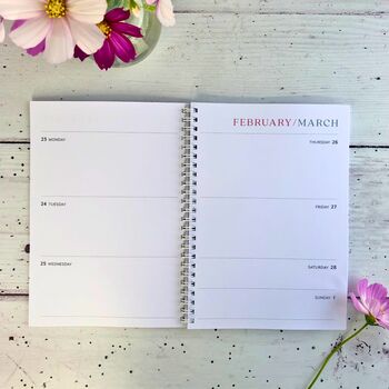 2026 Diary, A5, Week To A View, 4 of 4
