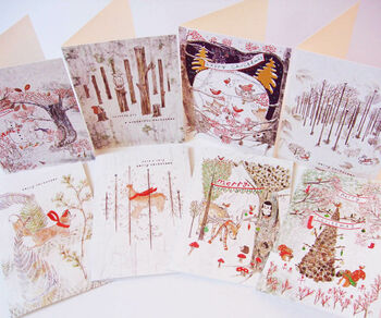 'Wildwood' Mixed Pack Of Eight Christmas Cards, 10 of 10