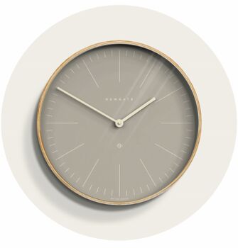 Large Mr Clarke Clock In Clay Grey, 2 of 2