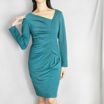 Frieda Dress Emerald, 3 of 10