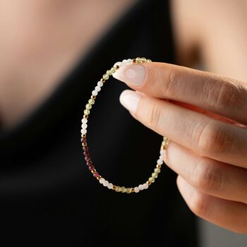 Natural Garnet, Moonstone And Peridot, 4 of 8