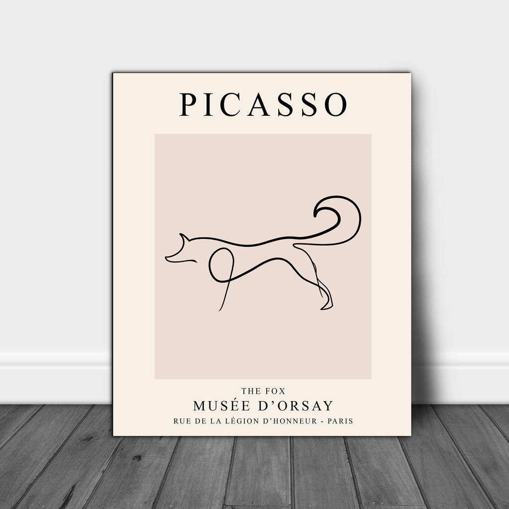 Picasso Fox Art Print By Stanley Street Studio 