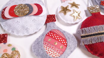 Sew Your Own Christmas Baubles Kit, 2 of 6