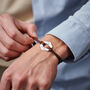 Personalised Men's Twenty Five Year Sterling Silver Anniversary Bracelet, thumbnail 1 of 4