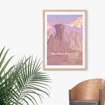 Theodore Roosevelt National Park Travel Poster Print, 4 of 8