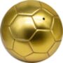 Gold Football Ball Size Five Golden Full Size Soccer, thumbnail 2 of 3