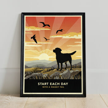 Limited Edition Labrador Print: Dog Lovers Gift, 5 of 8