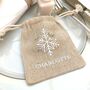 Christmas Table Snowflake Reusable Gift Bags, thumbnail 2 of 7