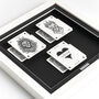 Personalised Couples Gift Royal Lion Playing Cards Gift Frame, thumbnail 2 of 9
