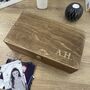 Carved Initials Personalised Memory Box, thumbnail 5 of 9