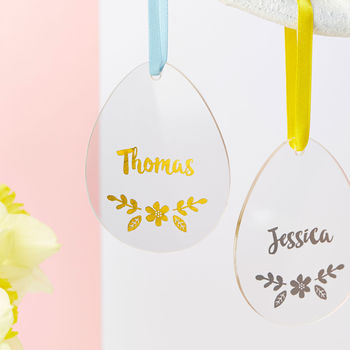 Personalised Foiled Easter Decoration, 2 of 5