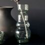 Organi Tall Green Glass Vase, thumbnail 1 of 6