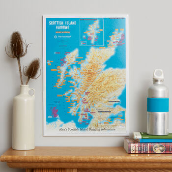 Scratch Off Scottish Island Bagging Gift Print, 3 of 5